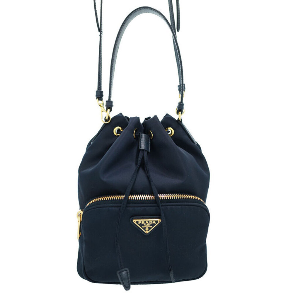 Prada Duet 2way Bucket Shoulder Bag Black - Picture 1 of 5